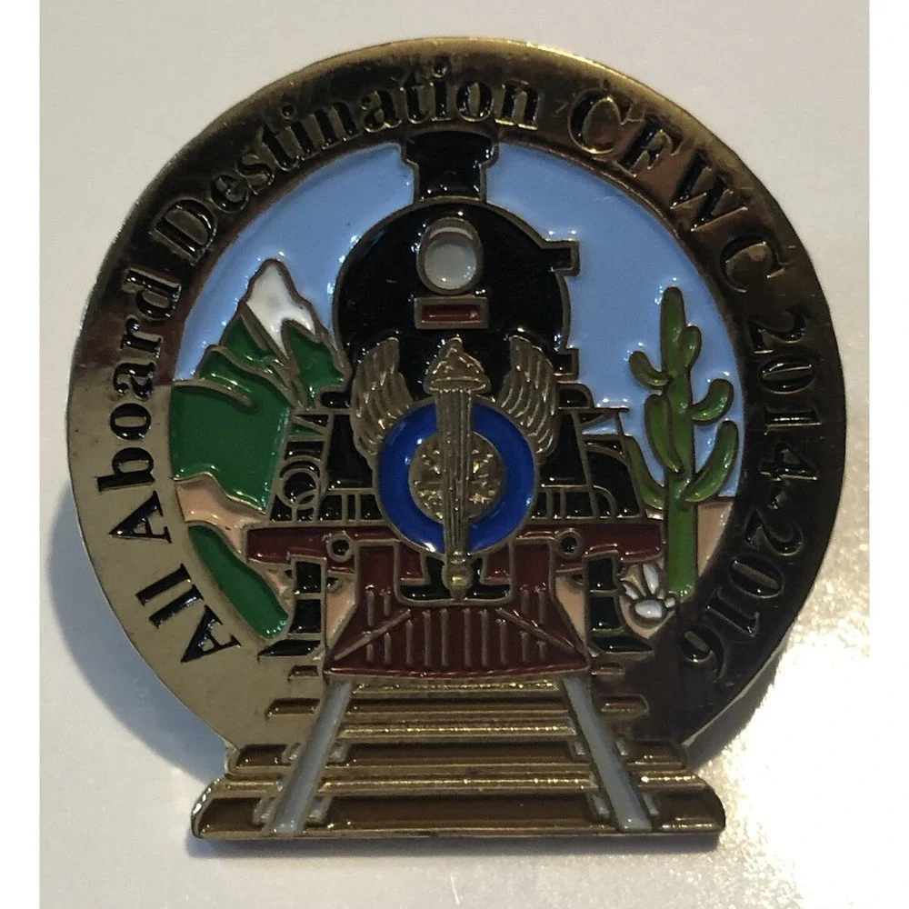 CFWC Pin Railroad Train California Federation of‎ Women's Clubs 2014-2016 Enamel